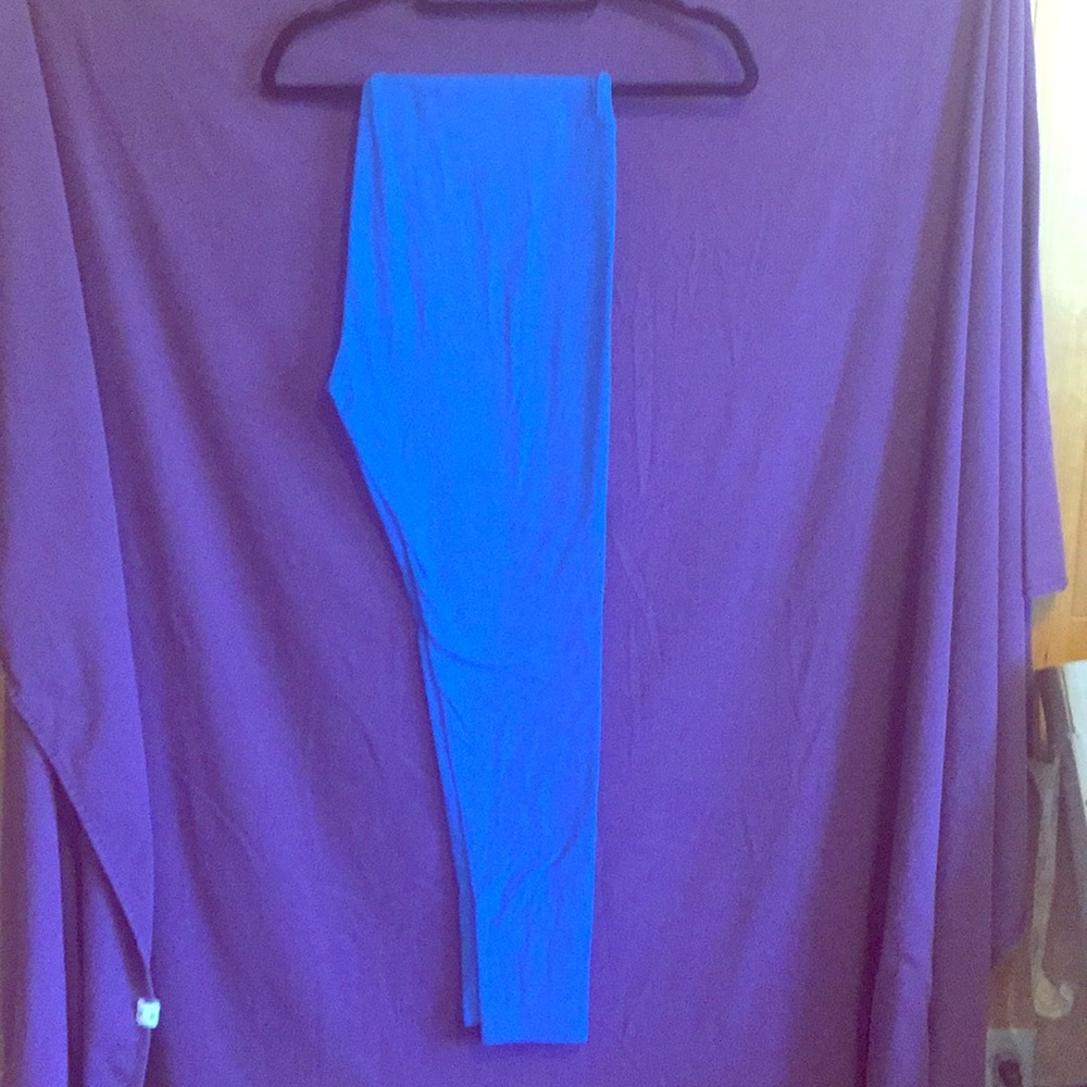 Bright Blue Lularoe Legging TC Like New